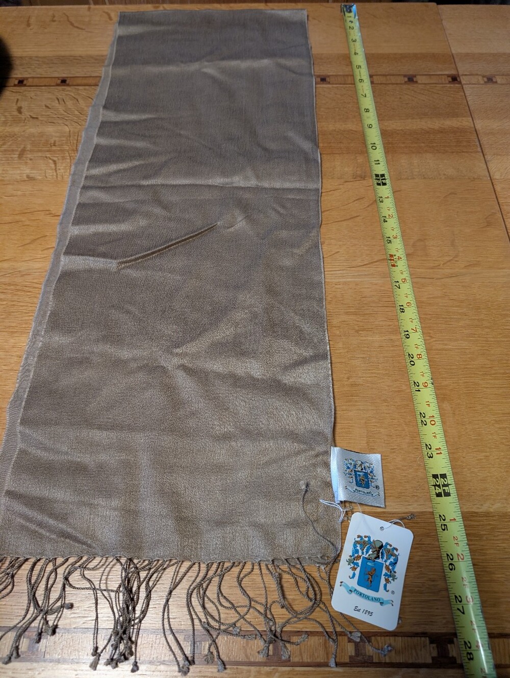 NWT Cashmere Silk Blend Scarf,9x54